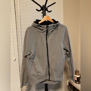 Nike active running full zip jacket Gray size M